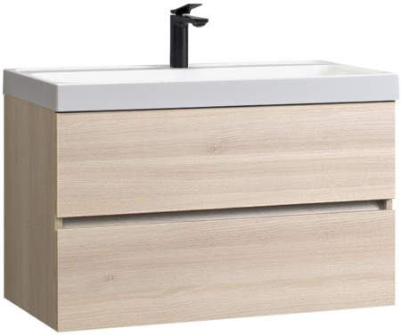 Тумба под умывальник Belux Париж НП 80-02 Акация Лэйкленд светлая