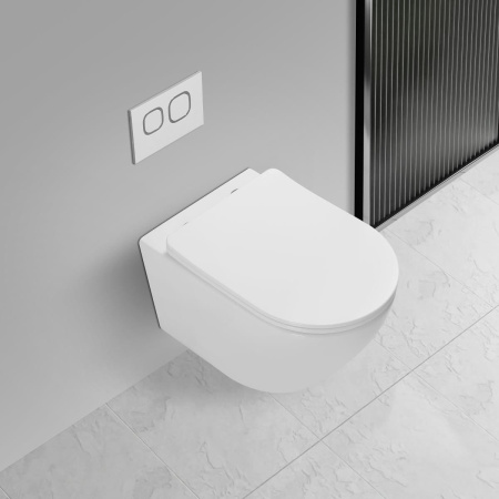 Унитаз подвесной Vincea Globo VT1-14T Tornado, цвет белый, ультратонкое soft-close сиденье