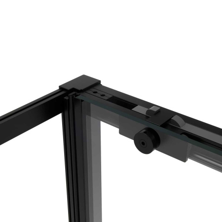 Душевой уголок Vincea Slim Soft VSR-1SS8010CLB, 1000*800, черный, стекло Прозрачный