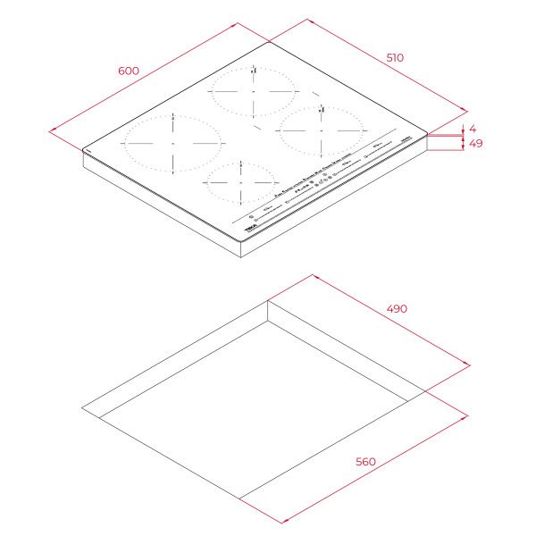 Индукционная варочная панель TEKA IZC 64630 BK MST 112500022