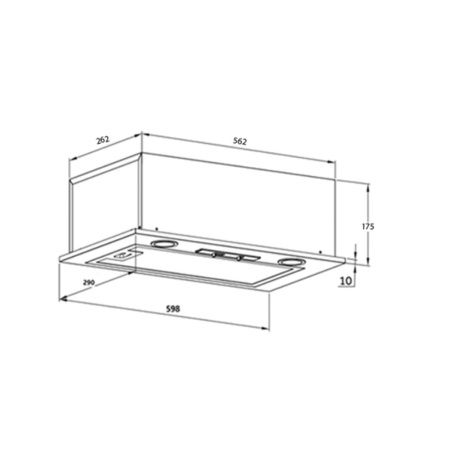 Кухонная вытяжка HOMSair CAMELIA 60 черный