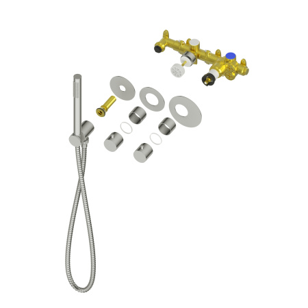 Встраиваемая душевая система с термостатом TIMO Saona SX-2359/17SM, матовое золото