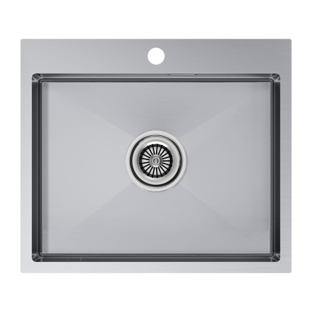 Мойка Paulmark KRONER 59 PM215951-BS 510х590х200 мм, нержавеющая сталь, нержавеющая сталь