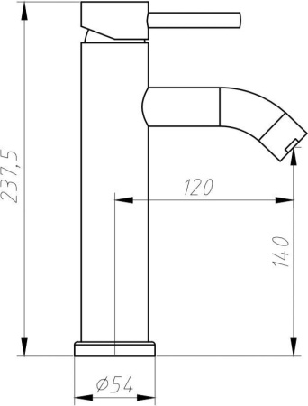 Смеситель для раковины Aquanet Steel AF210-10S