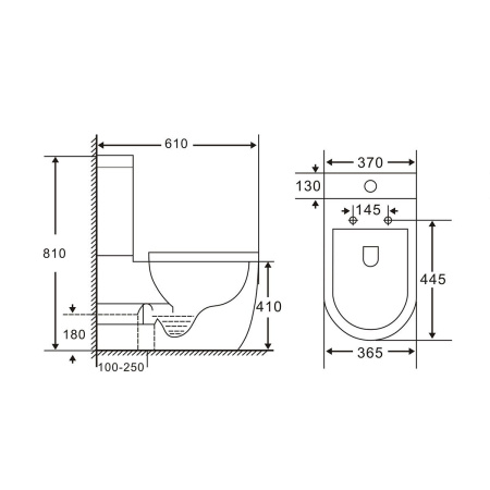 Унитаз-компакт Vincea Evo VT2-34 безободковый, белый, Geberit, ультратонкое сиденье soft-close, P-trap
