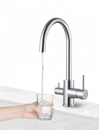 Смеситель для кухни Paulmark ESSEN Es213211-402(GRM), серый металлик