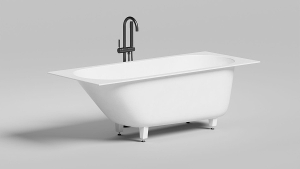 Ванна встраиваемая Salini ORNELLA KIT 160x70, S-Sense, матовый белый 102416M