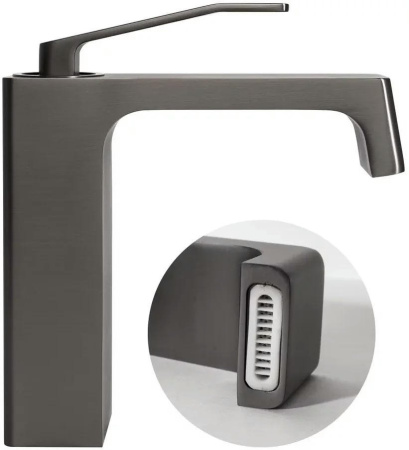 Cмеситель для раковины Hansberge H1065 Графит