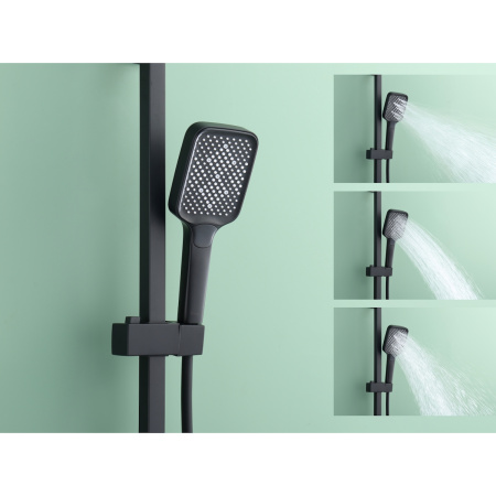 Душевая система Raglo R02.24.06, черный