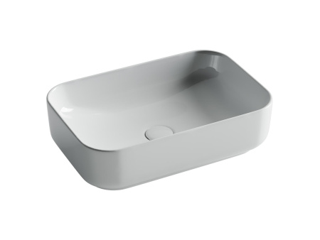 Умывальник чаша накладная прямоугольная Ceramicanova Element 510*340*140мм, Белый, CN5043
