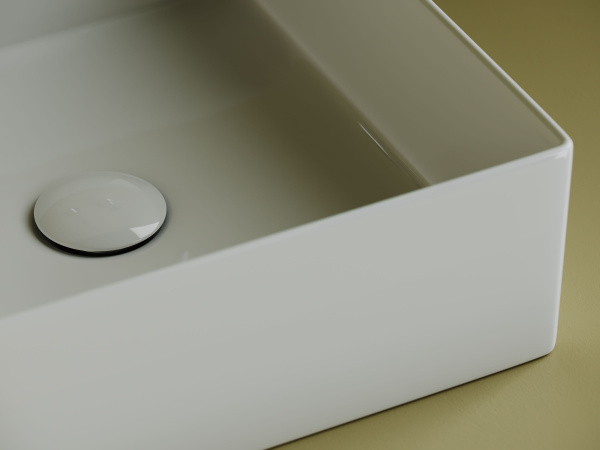 Раковина накладная квадратная Ceramicanova Element 361*361*130, белый, CN6068