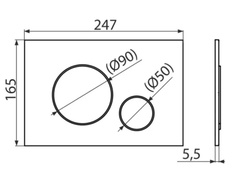 Инсталляция для унитаза AlcaPlast AM101/1120 + клавиша смыва M672 (хром мат.)