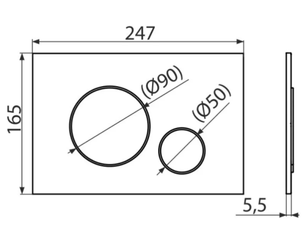 Инсталляция для унитаза AlcaPlast AM101/1120 + клавиша смыва M678 (черная мат.)