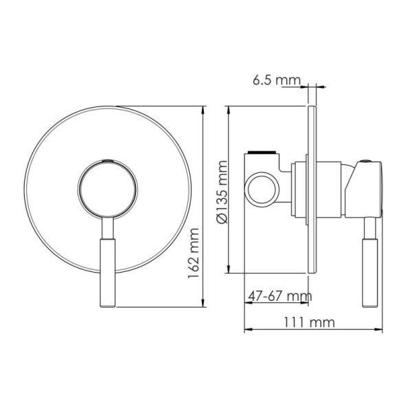 Смеситель для душа Wasserkraft Gollach 3351