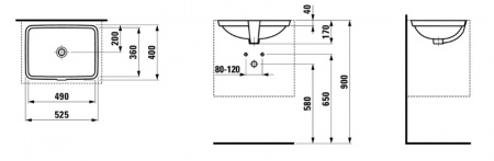 Умывальник Laufen Pro S 8119600001091 49x36