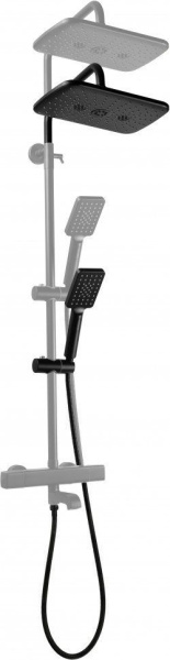 Душевая система FILARETE FL2050 с термостатом (Черный матовый)
