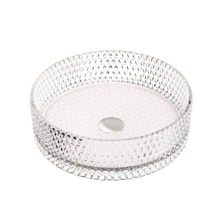 Умывальник чаша накладная круглая Ceramicanova Cristal 360*360*112мм, розовый, CN6061