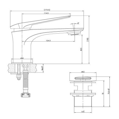 Смеситель Lemark Allegro LM5906CW для раковины