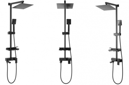 Душевая система Rea Jack REA-P7009 (черный)
