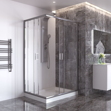 Душевой уголок Taliente TA-08120-1CP 120х80 стекло прозрачное 6 мм