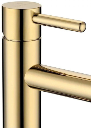 Смеситель для раковины стандартный Grocenberg GB2099 Золото глянец