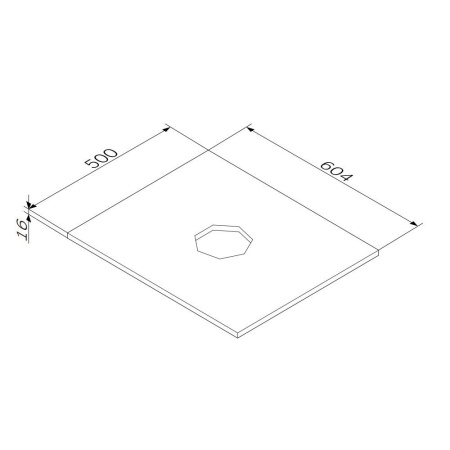 M8FST0600WM Func Столешница AM.PM, 60 см, цвет белый матовый