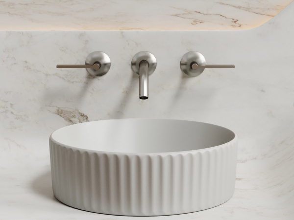 Умывальник чаша накладная круглая Ceramicanova Element 360*360*115мм, серый матовый, CN6057MSG