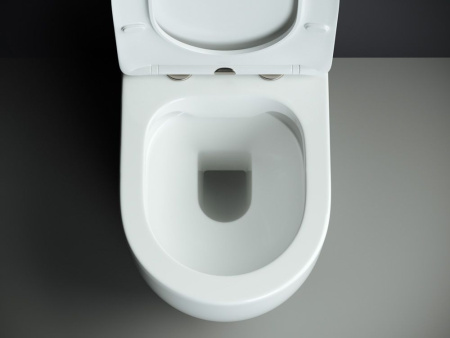 Напольный пристенный унитаз Ceramicanova Mia Rimless, Белый, CN1801