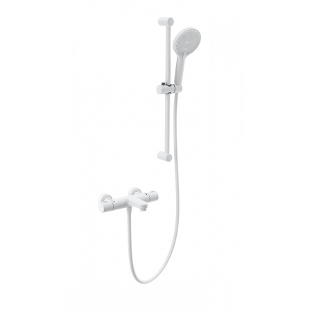 Смеситель для ванны с душем и термостатом WONZON & WOGHAND, Белый матовый (WW-C2018-A-MW)