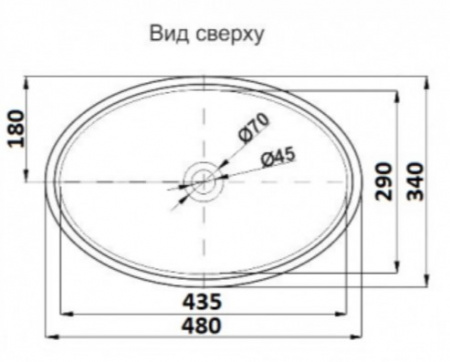 Раковина накладная CeramaLux 9030B