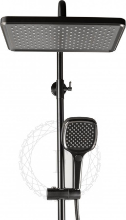 Душевая система FILARETE Retta FL2030 (Графит)