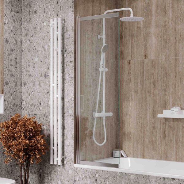 Ограждение на ванну Reflexion RX15090CCR-22 150х90см Slider, прозрачное закаленное стекло 5мм