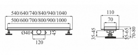 Душевой трап Calani Eco 50 chrom CAL-G0001