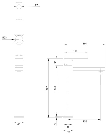 Смеситель для раковины OMNIRES Baretti BA7812BL