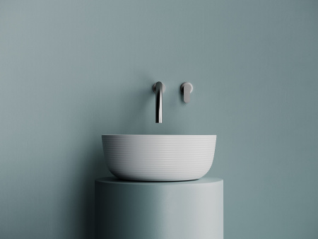 Раковина накладная круглая Ceramicanova Element 356*356*135, белый матовый, CN6073MW