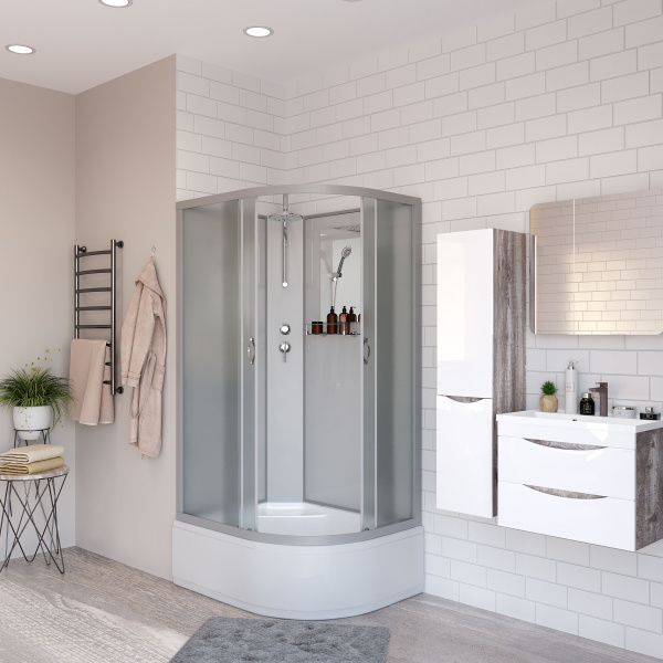 Душевая кабина Niagara Classic NG-2308-14BKT (90х90х210) высокий поддон(40см),стекло матовое