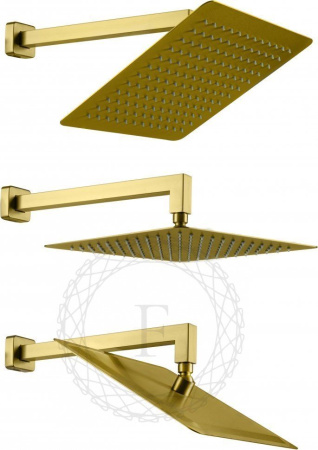Душевая система скрытого монтажа FILARETE Waterfall FL1010 (Матовое золото)