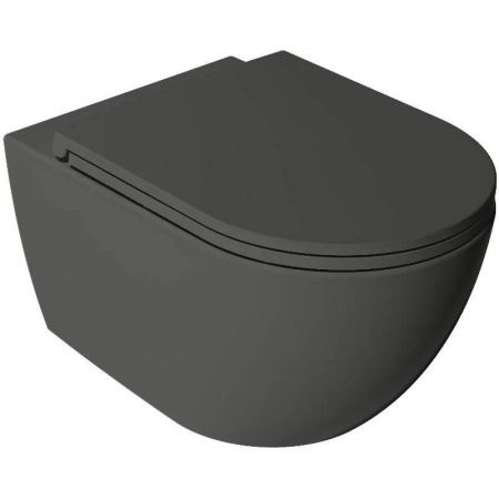 Унитаз ISVEA VEA Rondo подвесной 365*510*400 антрацит матовый 10VA02002SV-2C