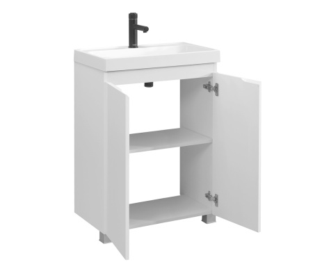 Тумба под умывальник Belux Бостон напольная 60 Белый глянцевый