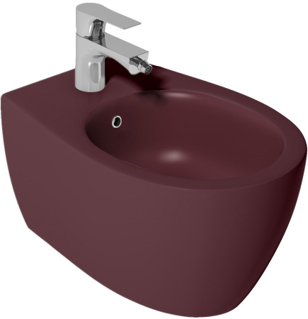Биде ISVEA Sentimenti Neo подвесной  363*510*400 цвет бордовый матовый 10AR41010SV-2R