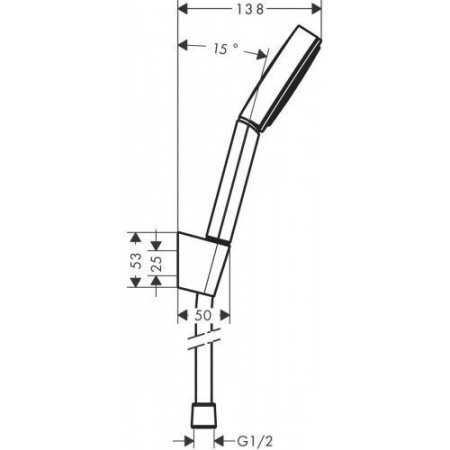 Душевой набор Hansgrohe Pulsify 105 1jet шланг 125 см 24301000 хром