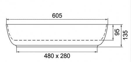 Умывальник Calani URSULA CAL-00007