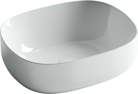 Умывальник чаша накладная овальная Ceramicanova Element 460*350*155мм, Белый, CN6018