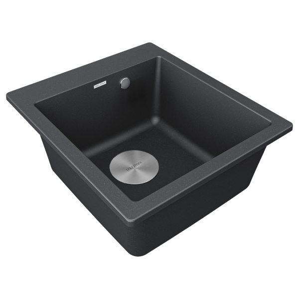 Мойка Paulmark KANTE 45 PM104651-BL 510х465х200 мм, IT-GRANIT, черный