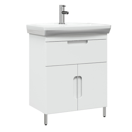 Тумба под умывальник Belux Мадейра напольная 65-01, Белый глянцевый