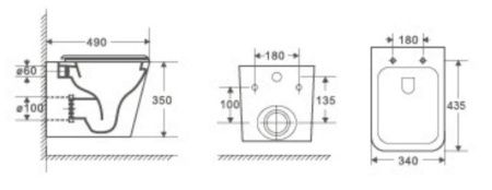 Унитаз подвесной WeltWasser WW GELBACH 004 MT-WT белый матовый