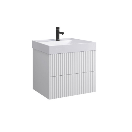 Тумба под умывальник Belux подвесная Сиртаки 70-02, Белый матовый