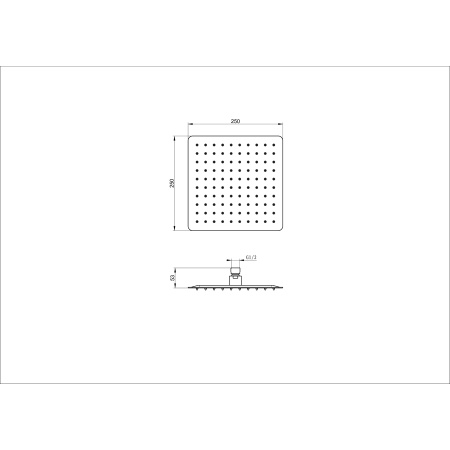 Верхний душ WONZON & WOGHAND, Брашированное золото (WW-88DP06-BG)