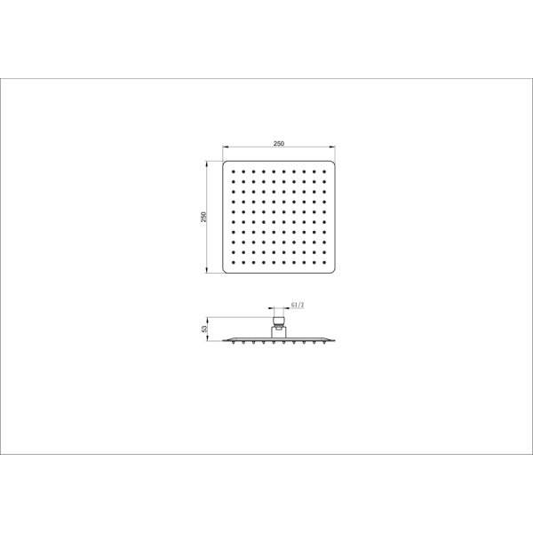 Верхний душ WONZON & WOGHAND, Брашированное золото (WW-88DP06-BG)