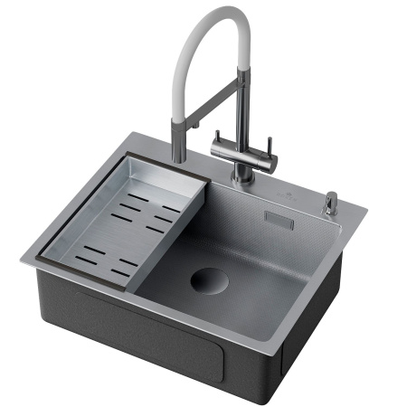 Кухонная мойка Roxen Snake 60 (текстурное покрытие)